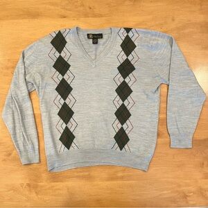 Vintage (60s?) argyle sweater by Oleg Cassini